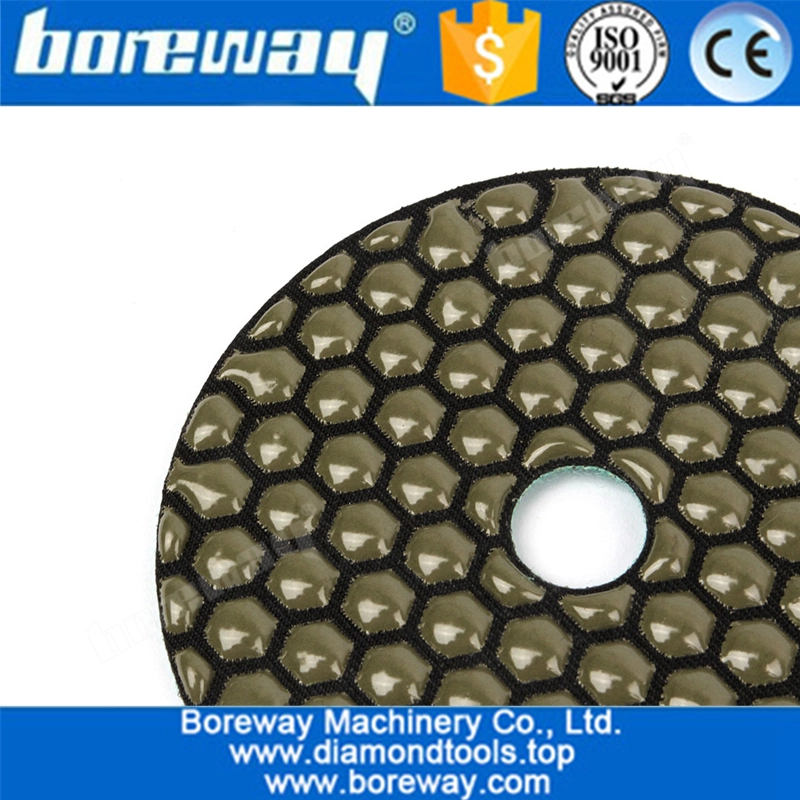 डायमंड टूल 7 पीसी / सेट डीआईए 100 एमएम ड्राई डायमंड लचीला पॉलिशिंग पैड अच्छी गुणवत्ता 4 इंच स्टोन सैंडिंग डिस्क