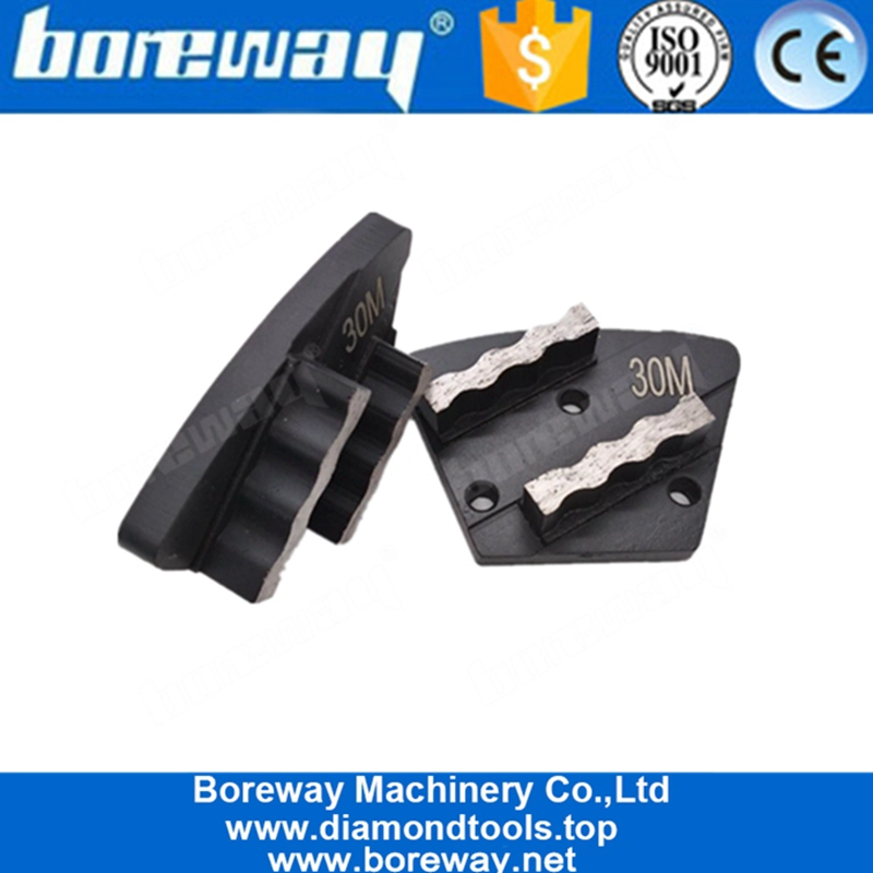 डायमंड टूल्स न्यू डिज़ाइन वेव सेक्शन्स ट्रेपोज़ॉइड डायमंड ग्राइंडिंग ब्लॉक फॉर रफ कॉंफ फ्लोर