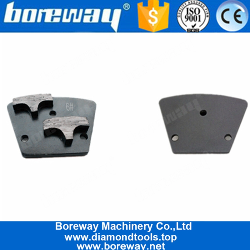 ダイヤモンドは2つのTの形の区分が付いている荒い金属の粉砕版の具体的な粉砕のパッドに用具を使います