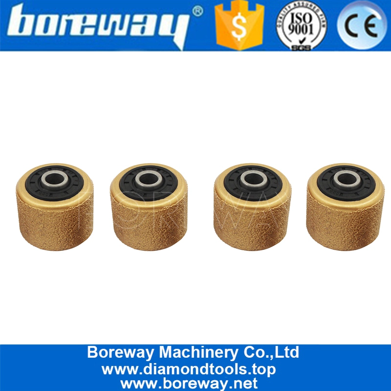 डायमंड वैक्यूम ब्रेज़िंग बुश हैमर रोलर बिना धारक के ठीक प्रोफाइल पॉलिशिंग के लिए