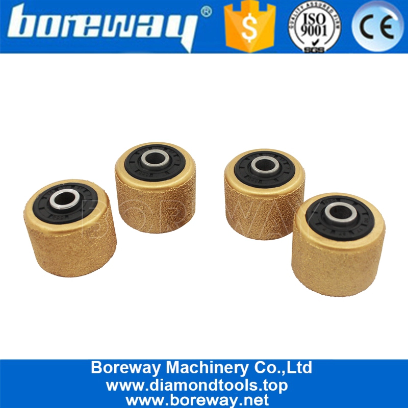 डायमंड वैक्यूम ब्रेज़िंग बुश हैमर रोलर बिना धारक के ठीक प्रोफाइल पॉलिशिंग के लिए