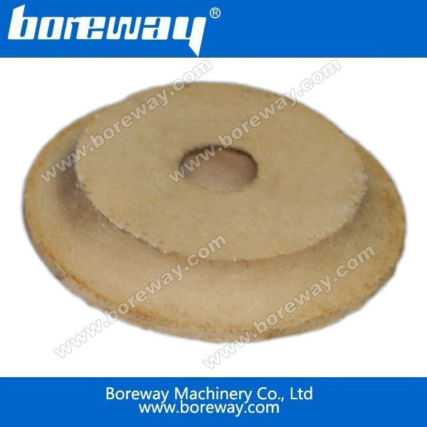 Ruota elettrolitica diamantata e ruota lucidante in resina