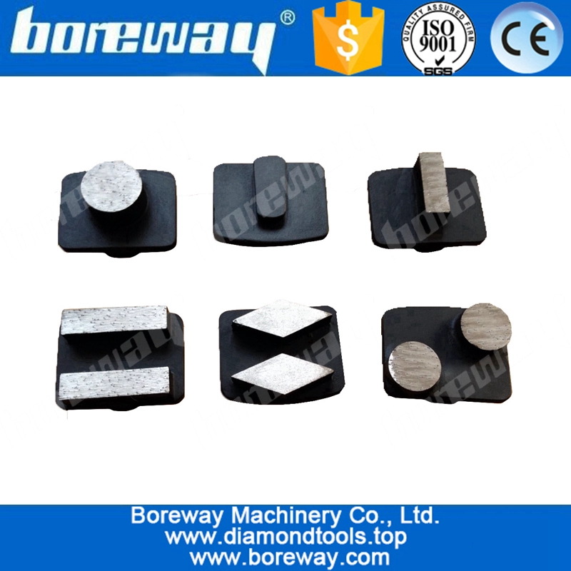 Diamond grinding shoes with redi lock for scanmaskin grinding machines