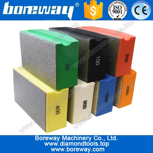 다이아몬드 손을 닦는 패드, 다이아몬드 핸드 패드 유리 연마