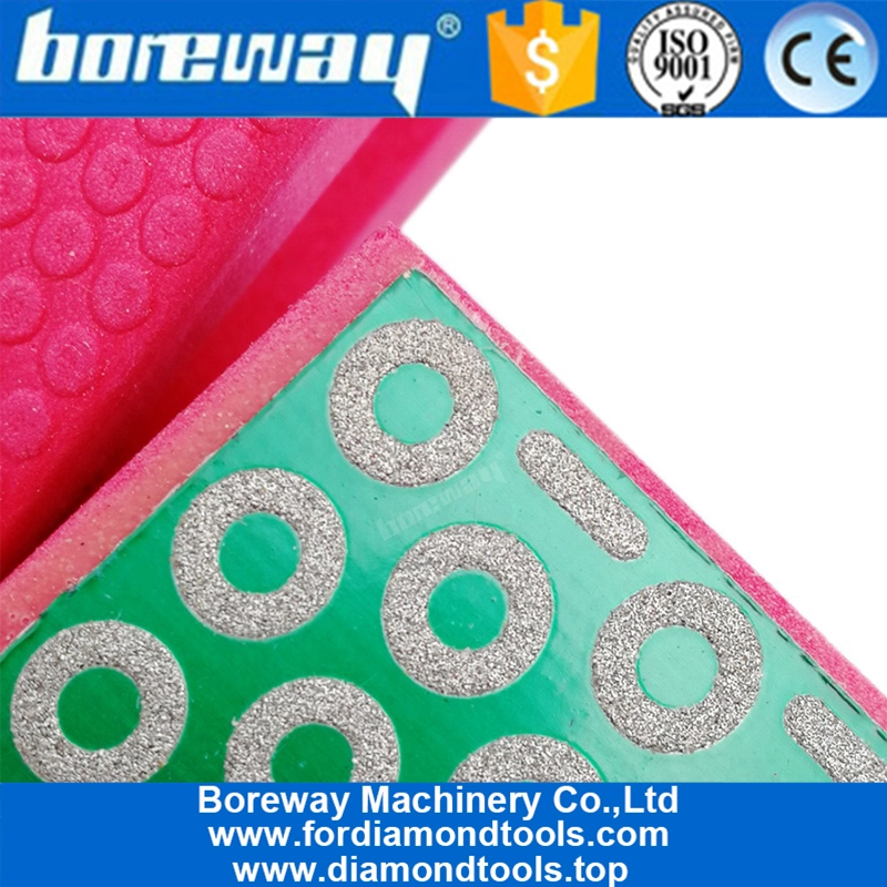 Tamponi per lucidatura a mano diamantati 90X55MM Blocco di macinazione con schiumatura rigida