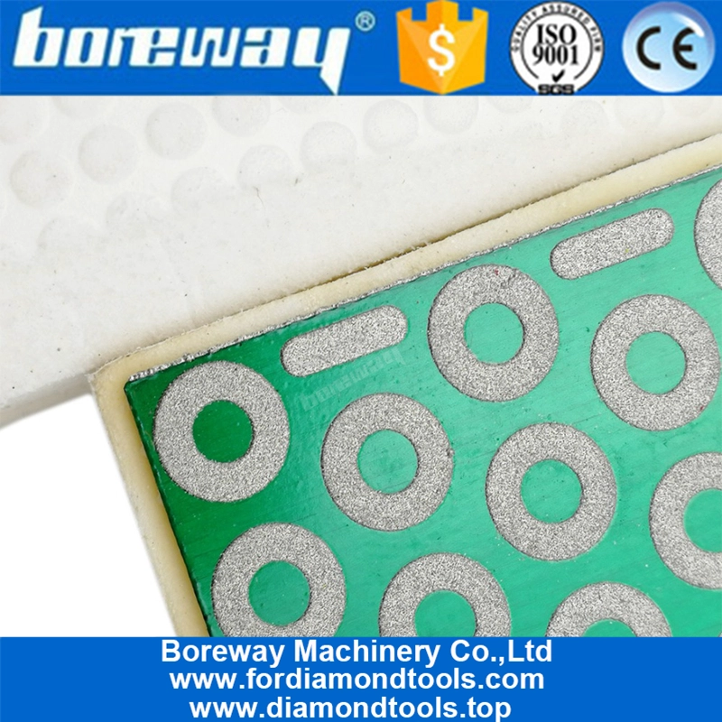 Tamponi per lucidatura a mano diamantati 90X55MM Blocco di macinazione con schiumatura rigida