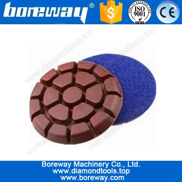 콘크리트 다이아몬드 수지 바닥 연마 연마 패드, 다이아몬드 바닥은 석재 용 연마 패드