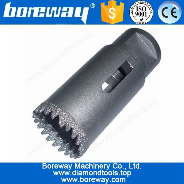 御影石用ダイヤモンド真空ろう付けコアドリルビット、石のコアドリルビット