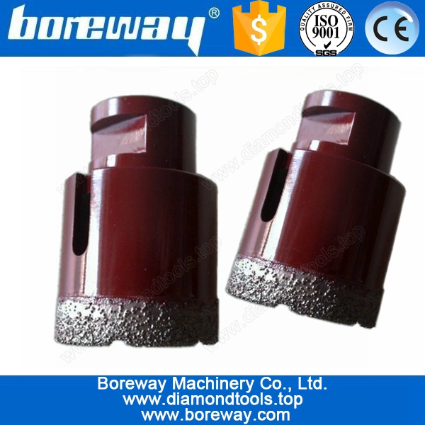 御影石用ダイヤモンド真空ろう付けコアドリルビット、石のコアドリルビット