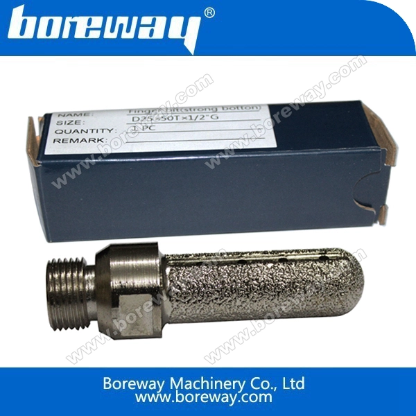 석재 용 다이아몬드 진공 납땜 손가락 라우터 비트,진공 brazed 손가락 비트