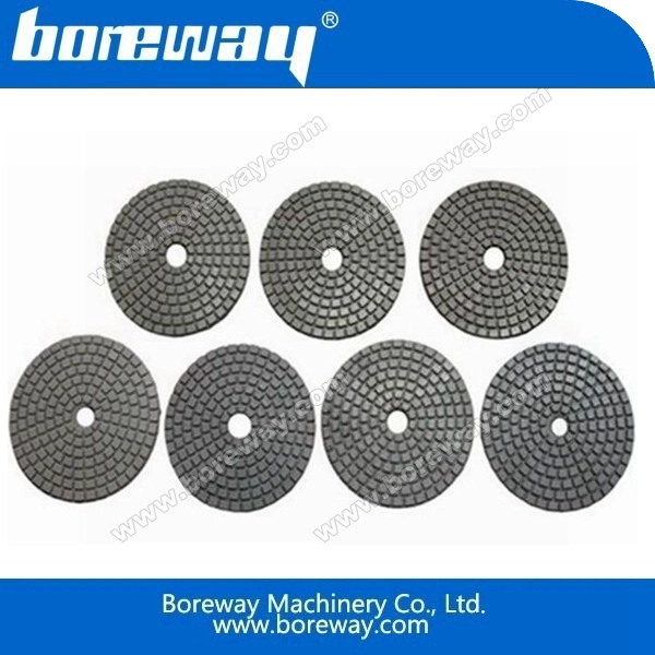 Diamond white polish pad 3 inch