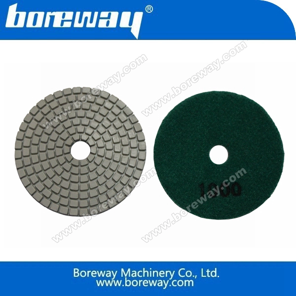 Diamond white polish pad 3 inch