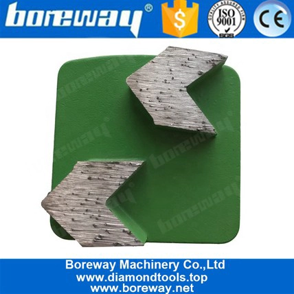Double Arrow Segments Diamond Grinding Segments With Redi Lock System