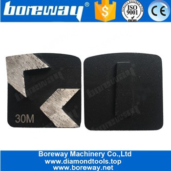 Double Arrow Segments Diamond Grinding Segments With Redi Lock System