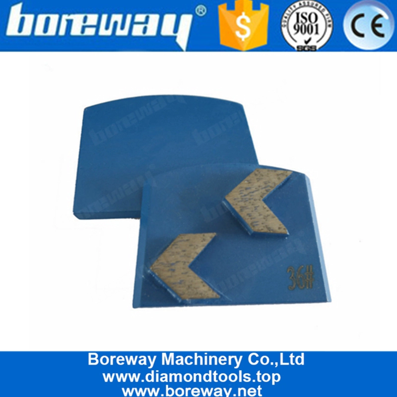 कंक्रीट एराज़ो फ्लोर के लिए डबल एरो सेगमेंट्स लवीना डायमंड ग्राइंडिंग डिस्क