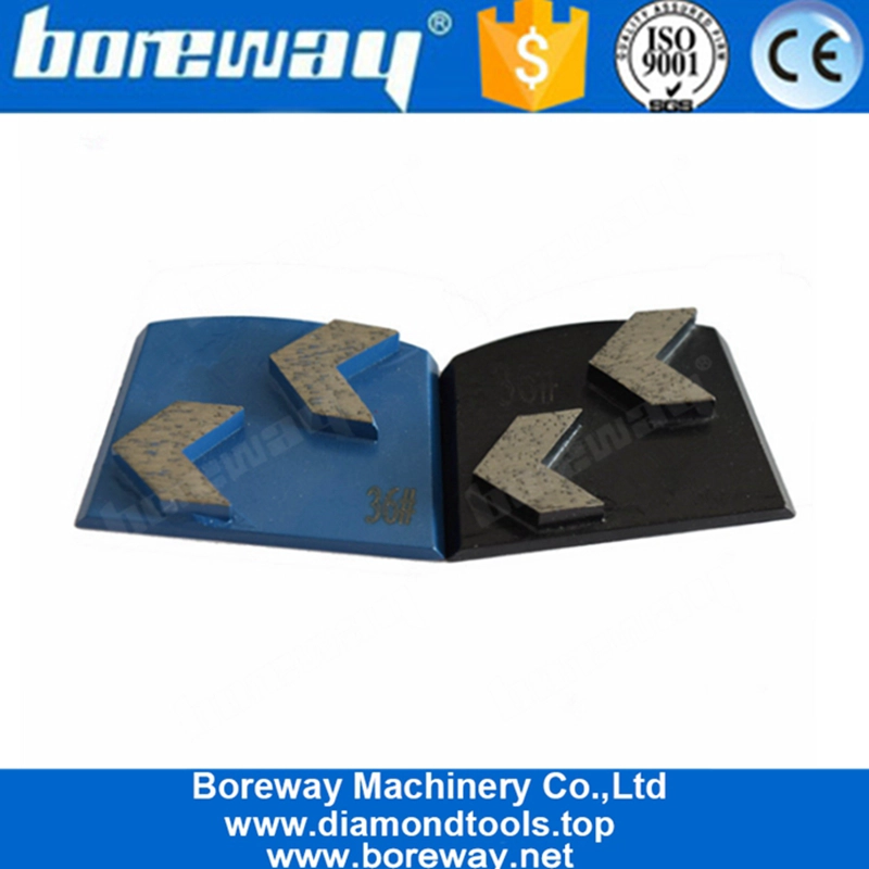 कंक्रीट एराज़ो फ्लोर के लिए डबल एरो सेगमेंट्स लवीना डायमंड ग्राइंडिंग डिस्क