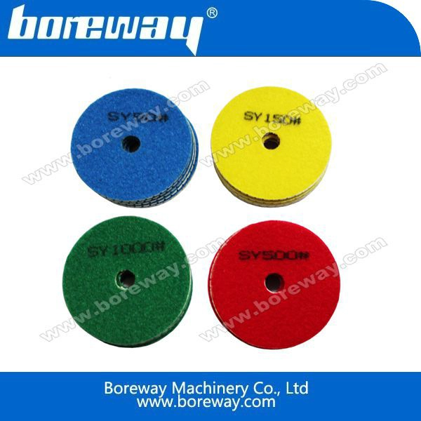 더블 컬러 다이아몬드 드라이 또는 습식 연마 패드