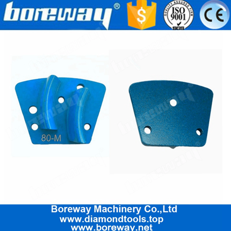 Segmenti a doppio trapano Testine di smerigliatura a diamante trapezoidale per la rimozione di resina epossidica con mastice più spesso