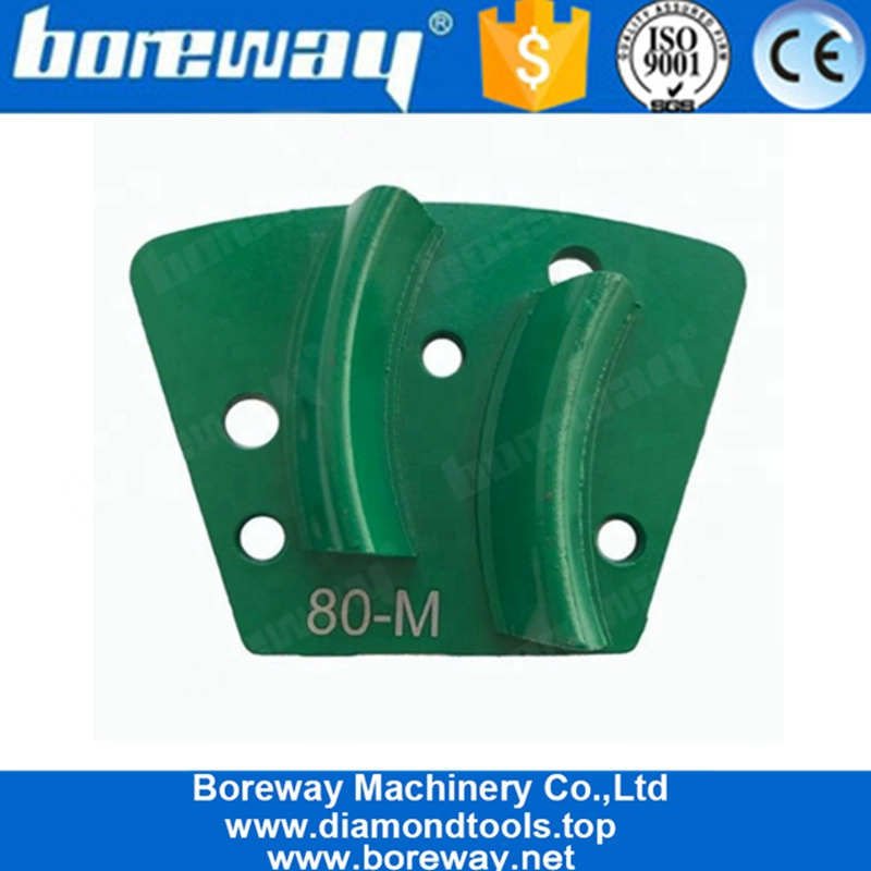 Segmenti a doppio trapano Testine di smerigliatura a diamante trapezoidale per la rimozione di resina epossidica con mastice più spesso