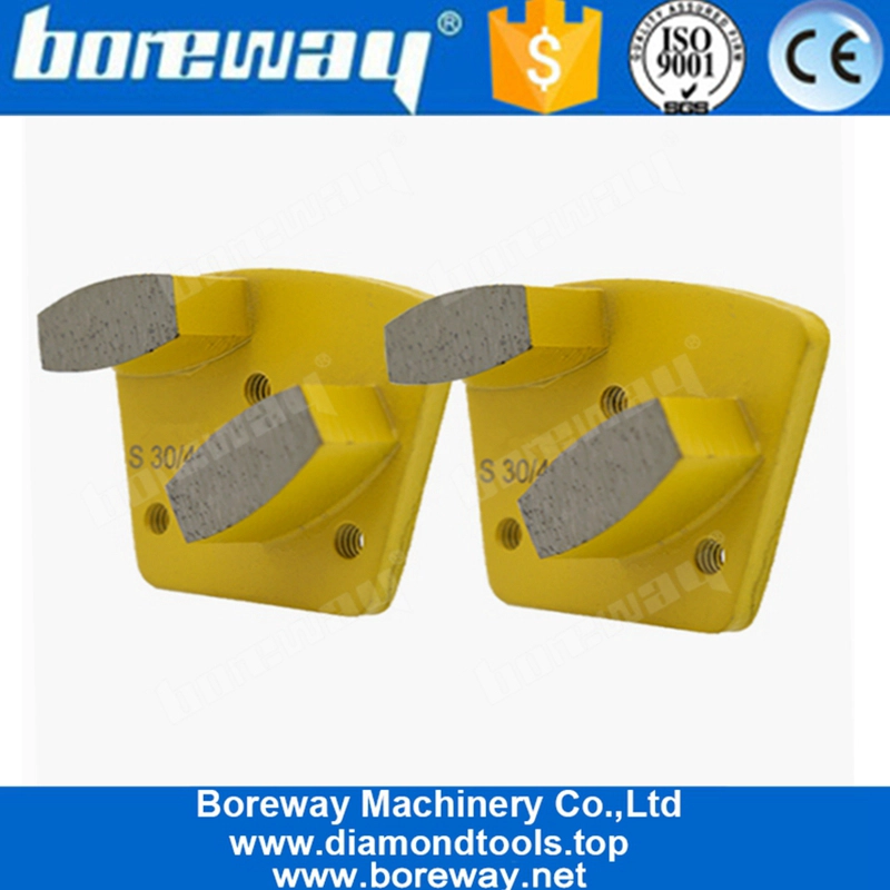 कंक्रीट के लिए 3 छेद M6 थ्रेड के साथ डबल ड्रम सेगमेंट्स ट्रेपेज़ॉइड पीस पैड