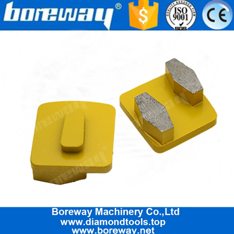 Doppel-Sechskant-Segmente Hochwertige Redi Lock Blank-Schleifpads für Beton