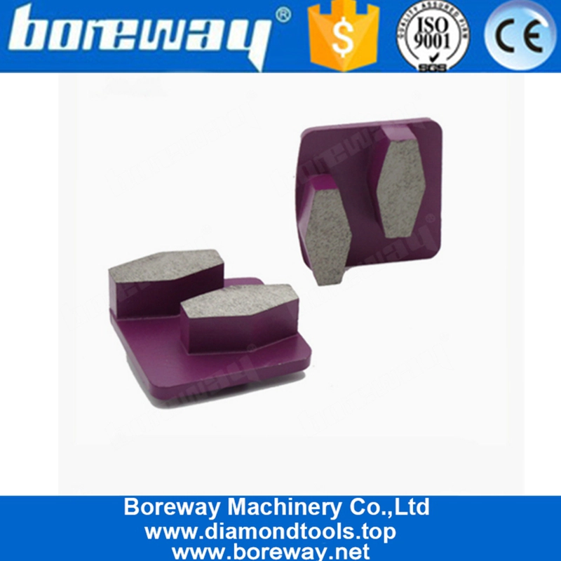 Doppel-Sechskant-Segmente Hochwertige Redi Lock Blank-Schleifpads für Beton