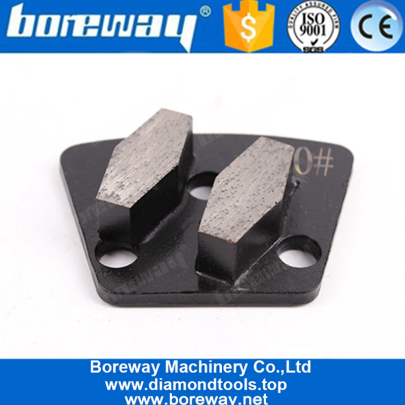 Doppio disco esagonale Diamante trapezoidale Scarpe per molatura Disco per lucidare il pavimento per la macinazione del calcestruzzo