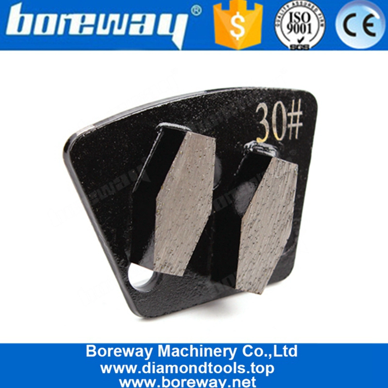 Doppio disco esagonale Diamante trapezoidale Scarpe per molatura Disco per lucidare il pavimento per la macinazione del calcestruzzo