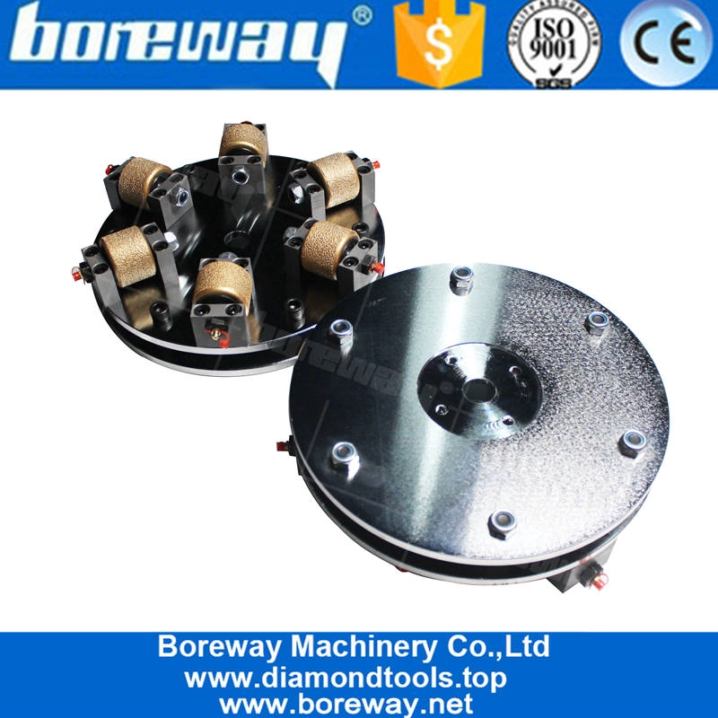 Sandblasting खत्म के लिए डबल परत वैक्यूम brazing रोटरी बुश हथौड़ा प्लेट