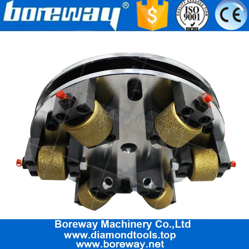 Sandblasting खत्म के लिए डबल परत वैक्यूम brazing रोटरी बुश हथौड़ा प्लेट