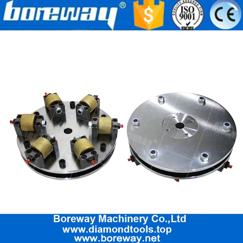 Sandblasting खत्म के लिए डबल परत वैक्यूम brazing रोटरी बुश हथौड़ा प्लेट