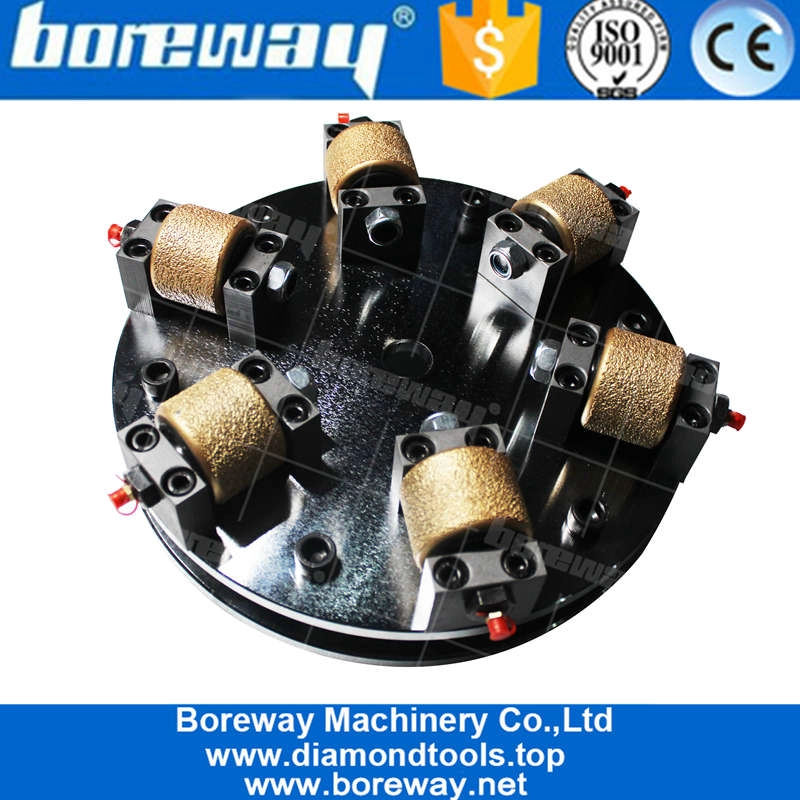 Sandblasting खत्म के लिए डबल परत वैक्यूम brazing रोटरी बुश हथौड़ा प्लेट