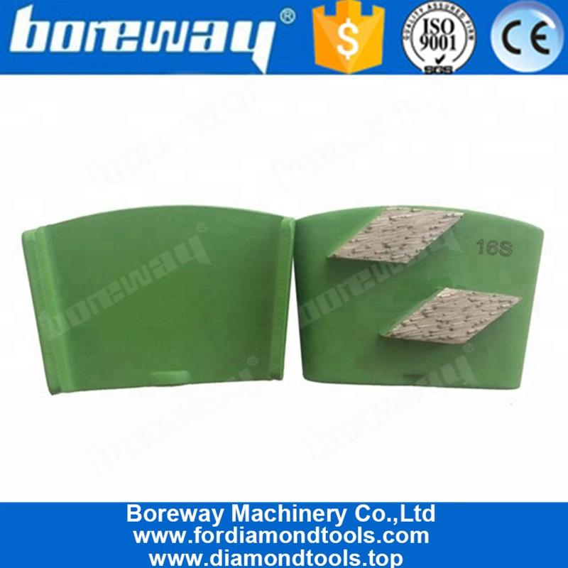 फ़्लोर ग्राइंडिंग के लिए डबल राइम्बस सेगमेंट डायमंड HTC ग्राइंडिंग शूज़