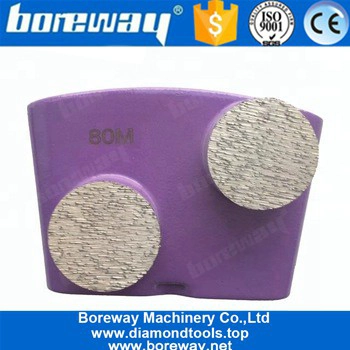 Doppelrundsegment HTC Metallbond-Schleifdiamant für Betonboden