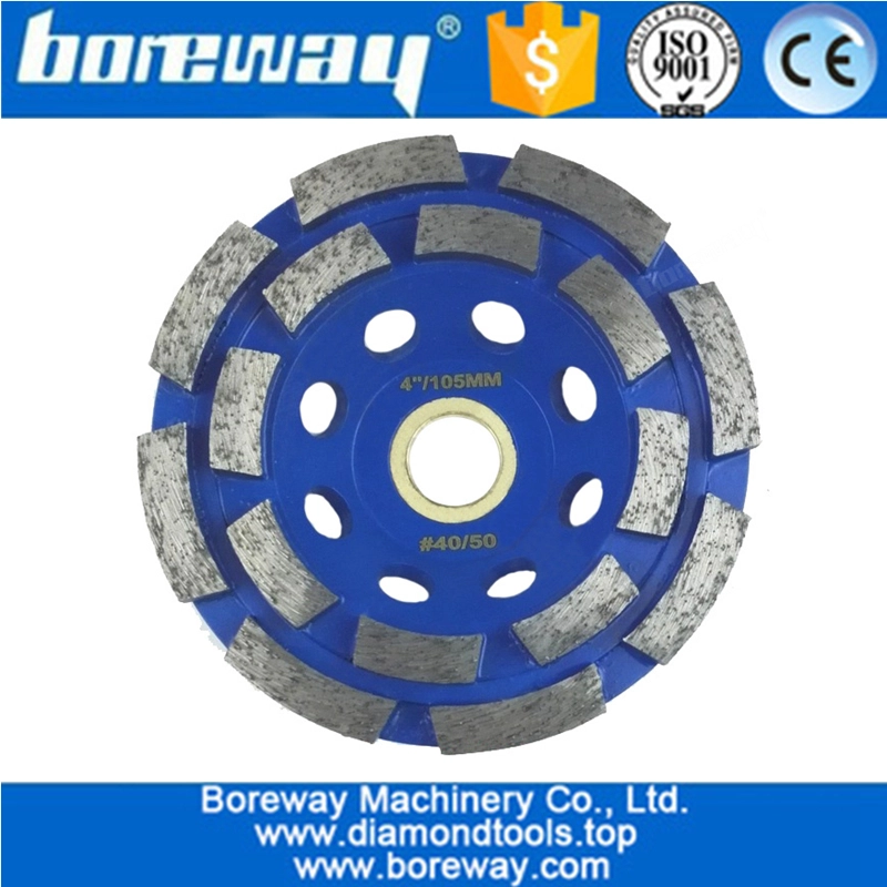 Double Row Diamond Cup Wheel wholesale diamond segment grinding wheel concrete granite grinding surface removal