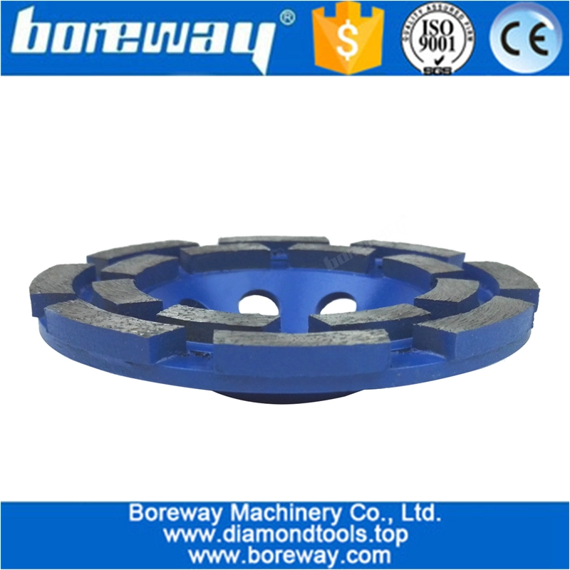Double Row Diamond Cup Wheel wholesale diamond segment grinding wheel concrete granite grinding surface removal