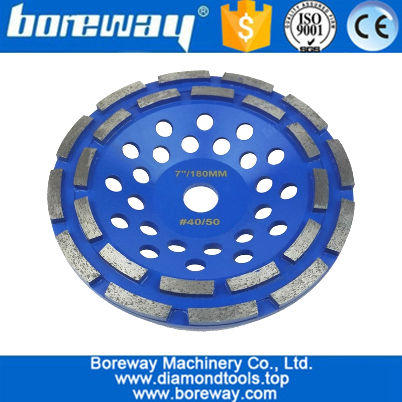 Double Row Diamond Cup Wheel wholesale diamond segment grinding wheel concrete granite grinding surface removal