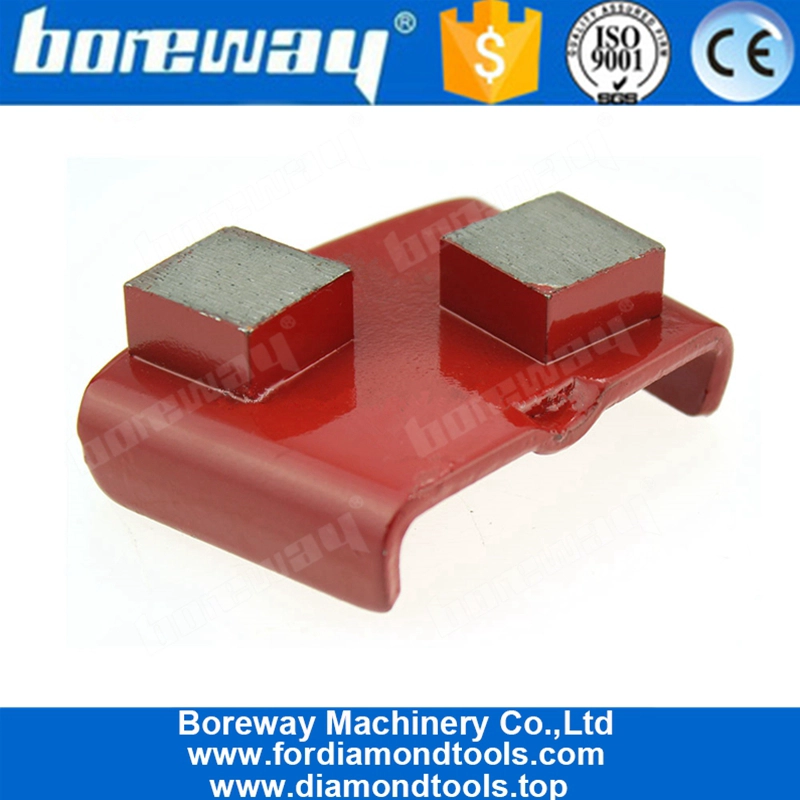 HTC फ़्लोर ग्राइंडर के लिए डबल सेगमेंट डायमंड कंक्रीट ग्राइंडिंग शूज़