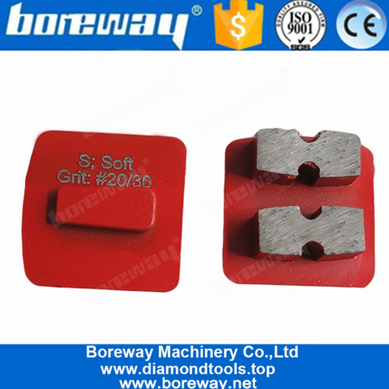 Doppelsegment-Diamant-Schleifschuhe mit hoher Schärfe für Betonboden und Steinoberfläche