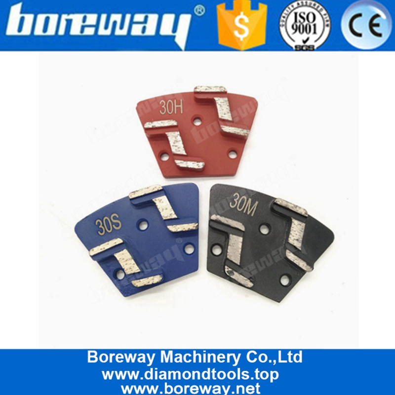 مزدوجة Z شكل قطاعات تصميم جديد شبه منحرف طحن القرص طحن أحذية للأرضية ملموسة