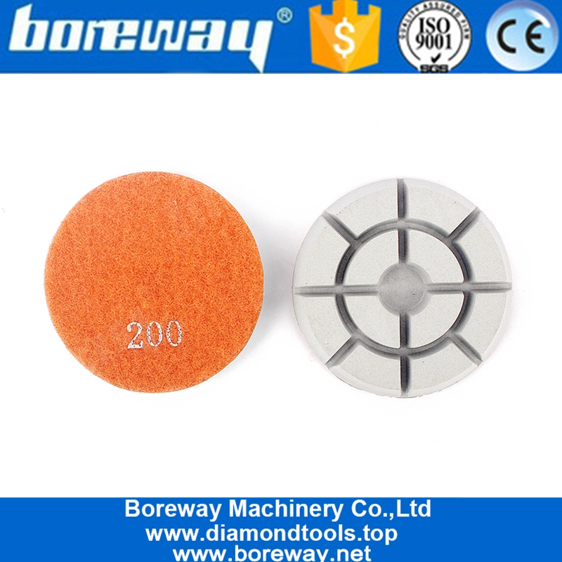 कंक्रीट स्टोन के लिए सूखे या गीले उपयोग डायमंड फ्लोर पॉलिशिंग पैड