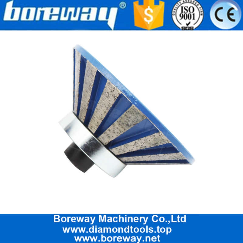 ई आकार डायमंड प्रोफाइलिंग सेगमेंट राउटर बिट एम 8 कनेक्टर निर्माता के साथ ग्रेनाइट मार्बल स्टोन