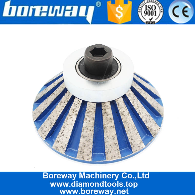 ई आकार डायमंड प्रोफाइलिंग सेगमेंट राउटर बिट एम 8 कनेक्टर निर्माता के साथ ग्रेनाइट मार्बल स्टोन