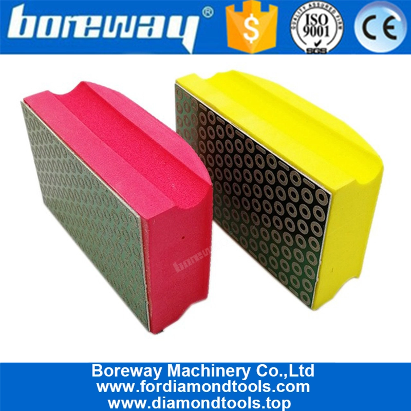 Tampone per lucidatura elettrolitico a mano con diamante 90X55MM, 6Pcs / Set (# 50, # 100, # 200, # 400, # 600, # 800)