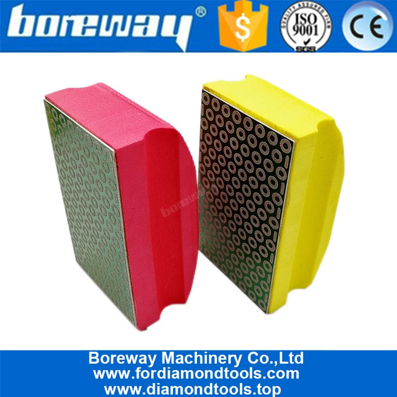 Tampone per lucidatura elettrolitico a mano con diamante 90X55MM, 6Pcs / Set (# 50, # 100, # 200, # 400, # 600, # 800)