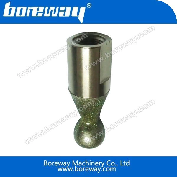 Electroplated हीरा रॉक सिर पीस