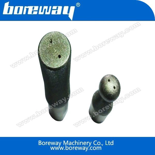 Electroplated हीरा रॉक सिर पीस