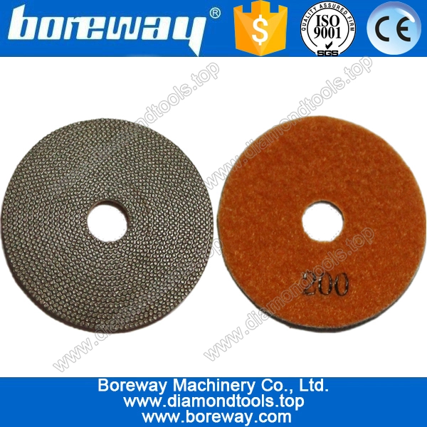 다이아몬드 연마를 전기 도금 및 연마 패드