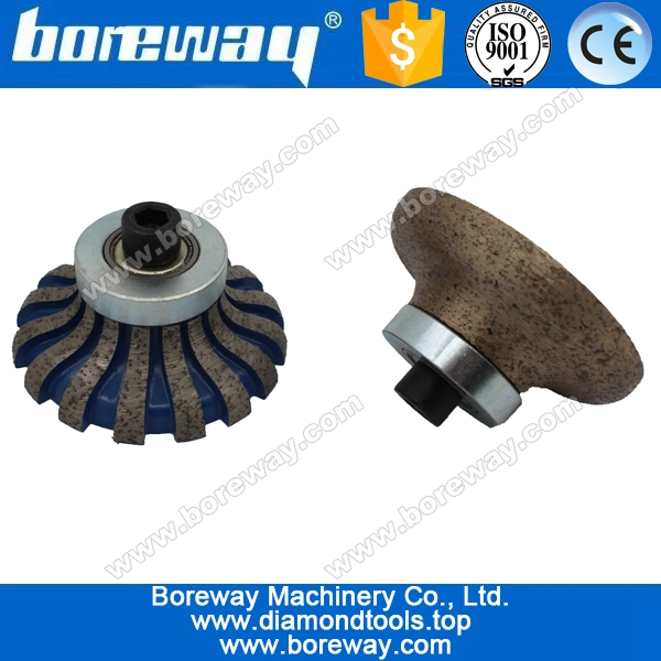पत्थर स्लैब पीसने के लिए एफ 20 * एम 10 पूर्ण सेट डायमंड राउटर बिट, एफ आकार डायमंड राउटर बीआईएफ