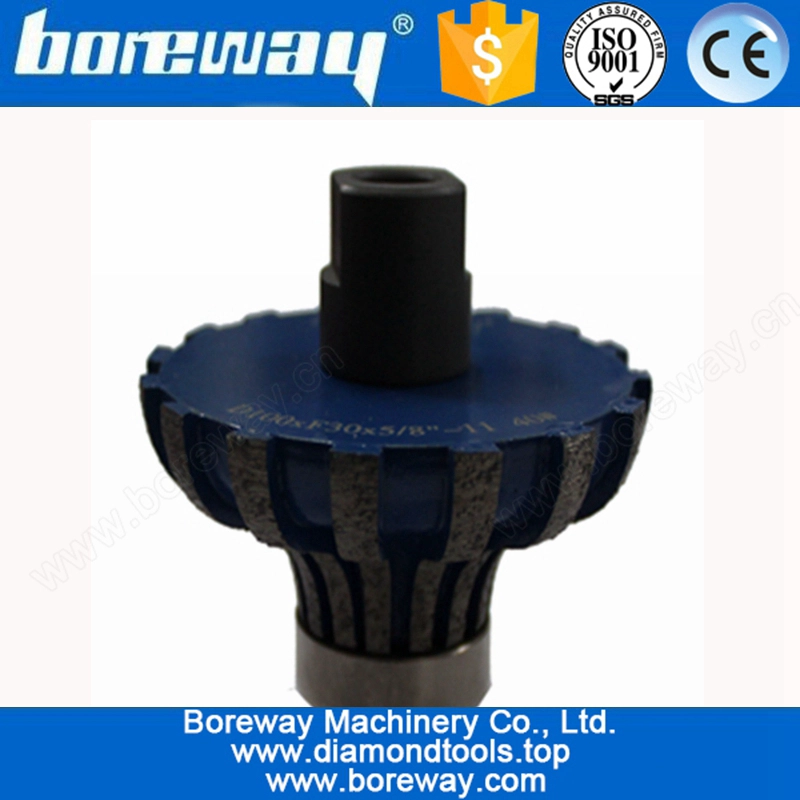 F30 * D100 * 5/8 "-11 Fresa a segmenti a tenone segmentata diamantata per granito